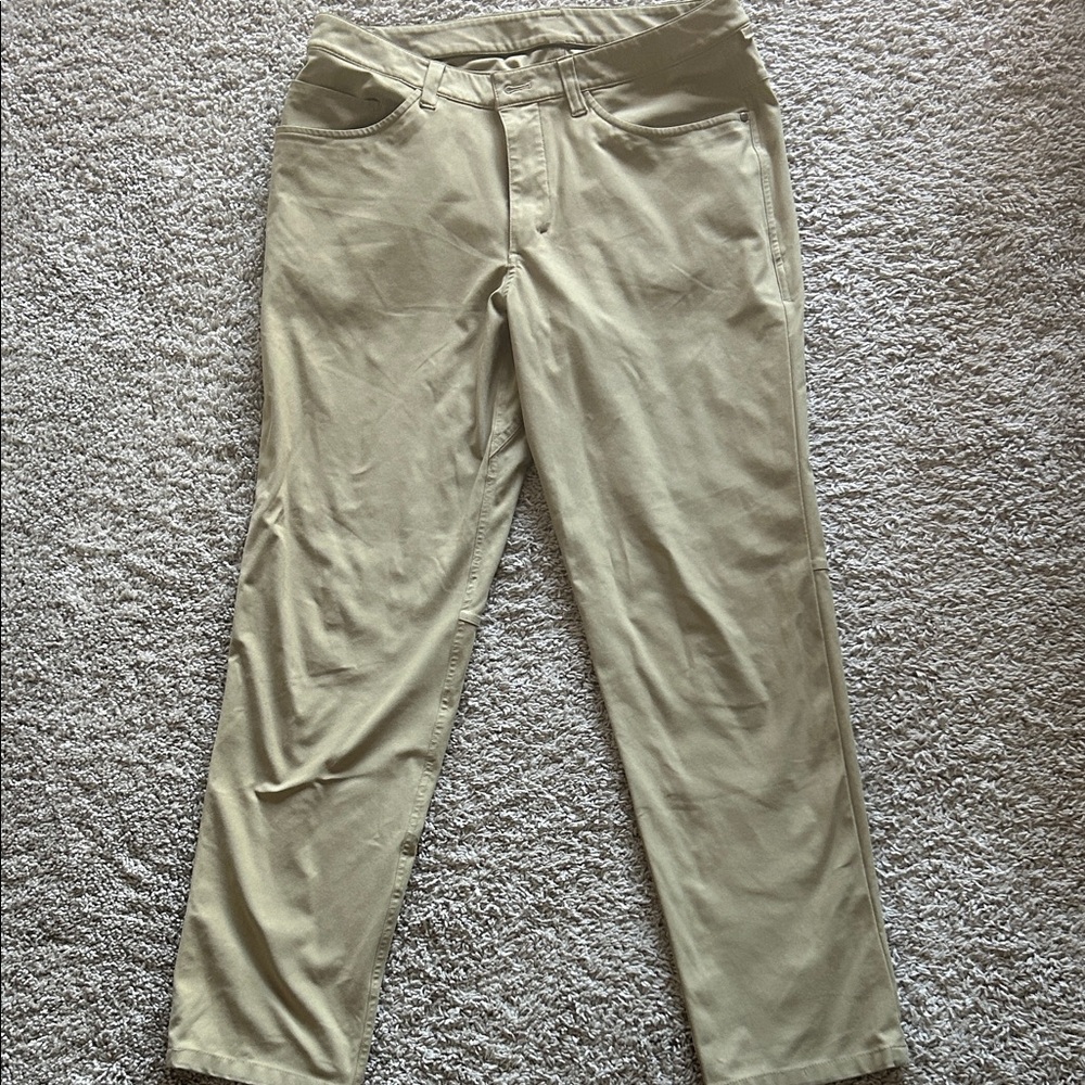 lululemon Men's khaki ABC pants. Regular fit, 32 waist 30 length.